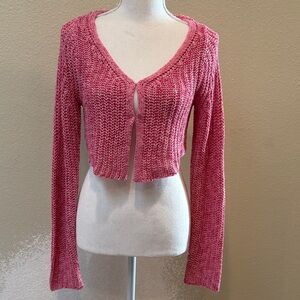L.A. Hearts Pink Cardigan Sweater, Size XS